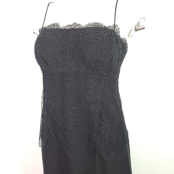 Chrysoula black formal dress with lace overlay - Picture 2 of 12